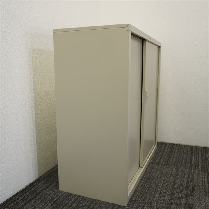 ライオン スチール扉引戸書庫 W880D400H880