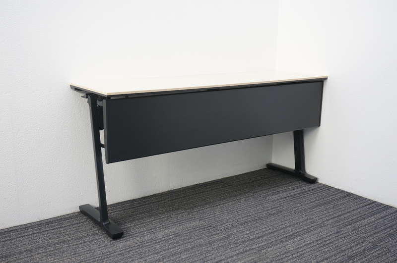 コクヨ カーム フラップテーブル 1545 幕板無し H7 ナチュラル Kokuyo Calm 折りたたみテーブル 中古 木目 中古オフィス家具の専門店 天下一