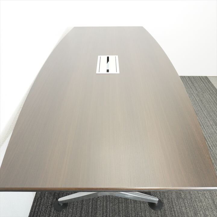 ウィルクハーン ロゴン 舟形ミーティングテーブル W2400 D1100 H730