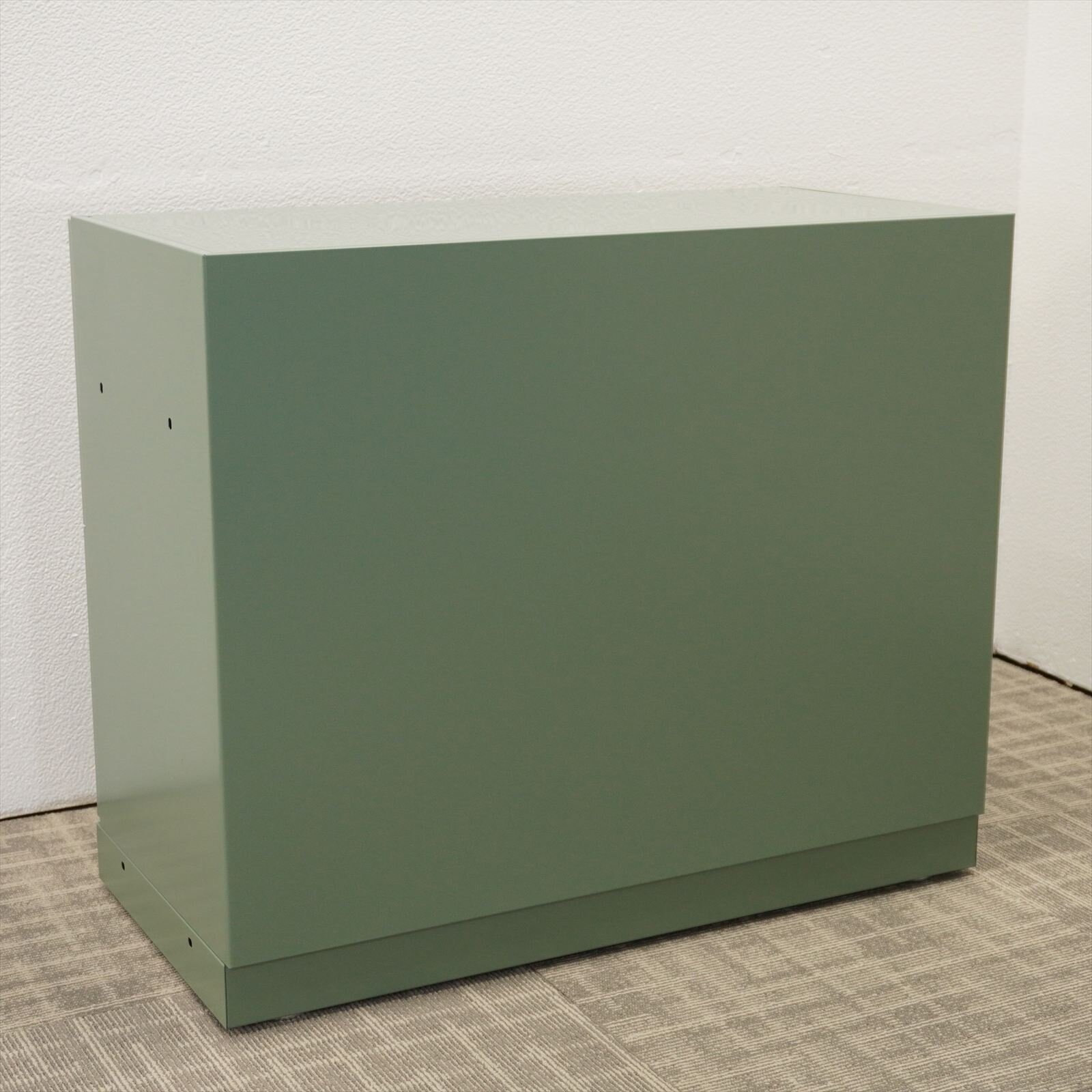 イトーキ エーキューズ 2段ラテラル書庫 グリーン