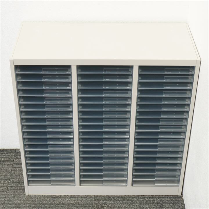 コクヨ 整理庫 ３列１８段 オープントレー W880 D400 H880 特価品（1）