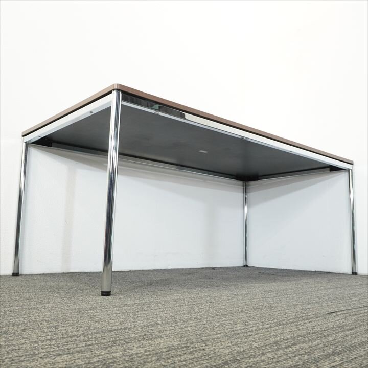 オカムラ トレッセＲ ミーティングテーブル W1800 D900 H720 ネオウッドダーク