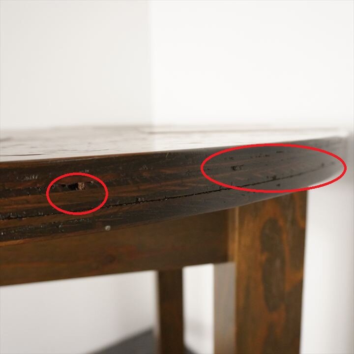 木製丸ハイテーブル Φ1000 H1050 (2)