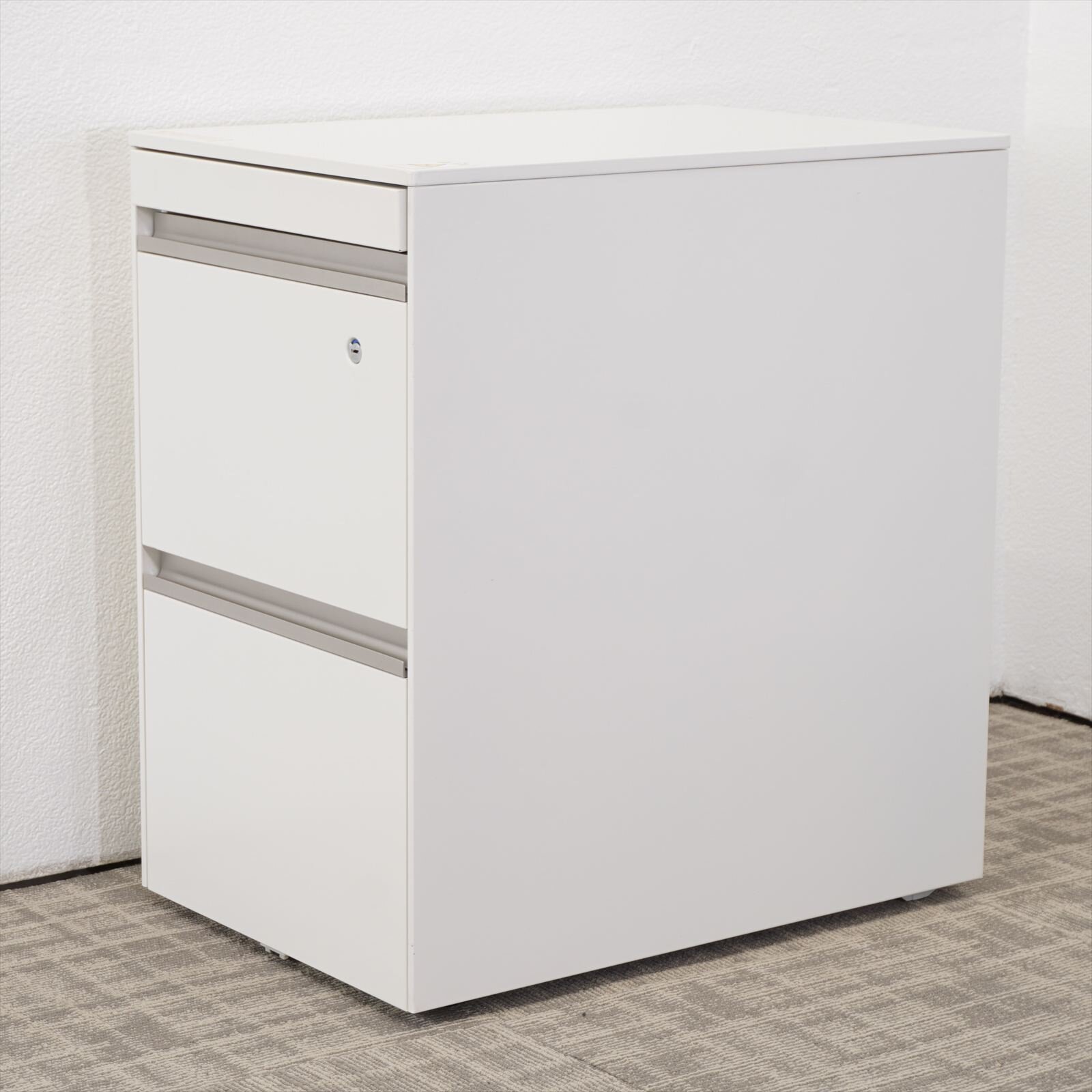 イトーキ インクルード 3段ワゴン W400 D593 H645 ホワイト 特価品