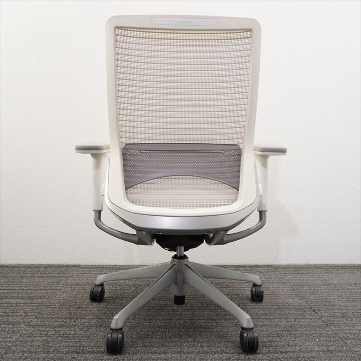 オカムラ コーラル 可動肘 ハイバック ランバー付 ベージュ