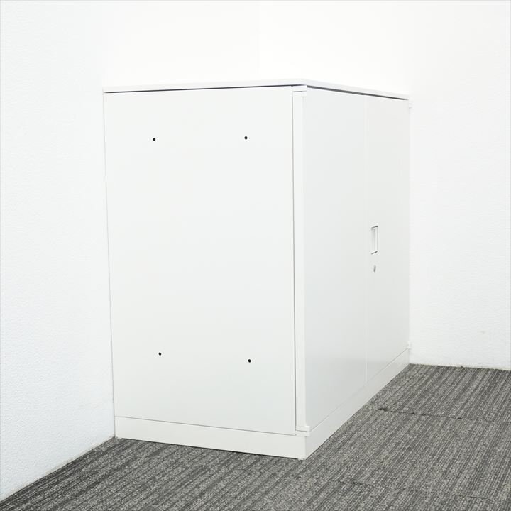 オカムラ レクトライン 両開き書庫 天板付 W900 D450 H775