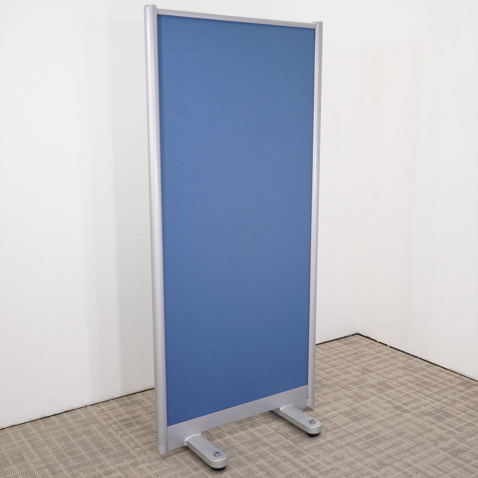 コクヨ パーティション キャスター付 ブルー W700 H1500