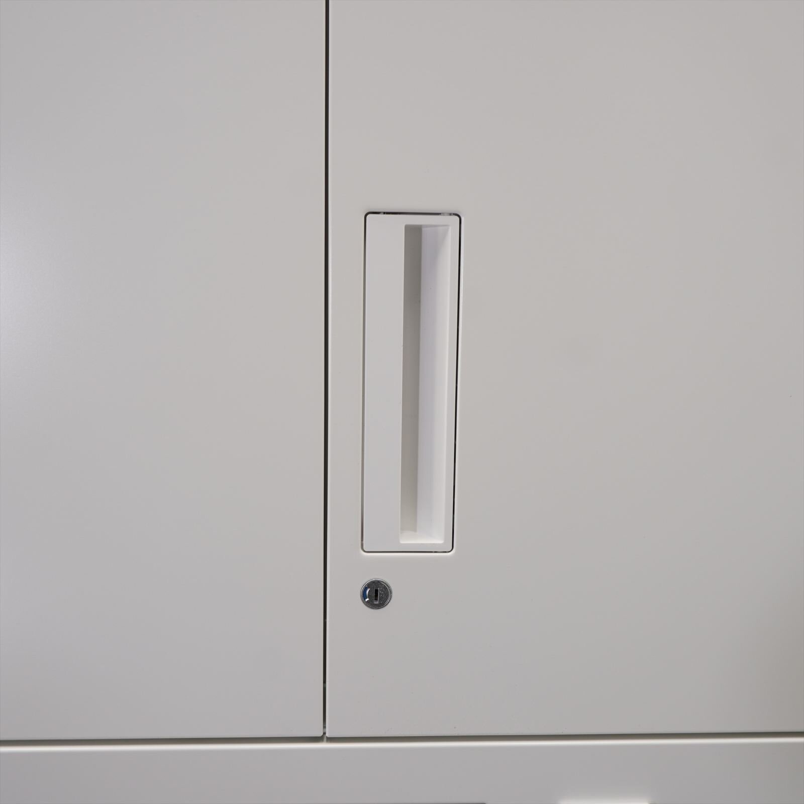 コクヨ エディア ダイヤル式3段ラテラル書庫＋両開き書庫 0945 H2150