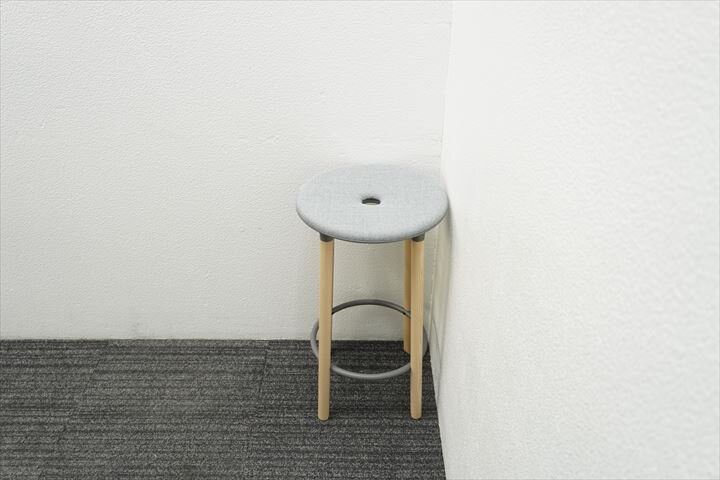 オフェクト ムーブオン スツール Φ370 H600 グレー