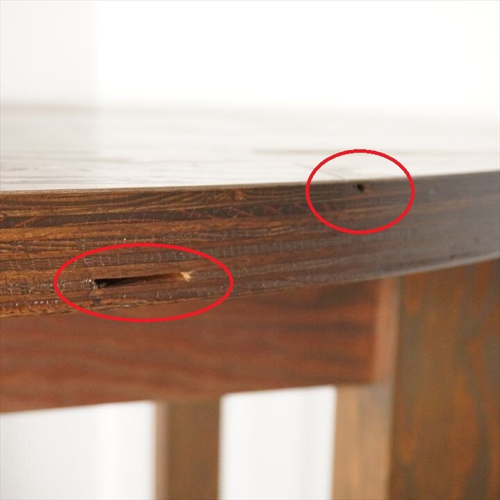 木製丸ハイテーブル Φ1000 H1050 (1)