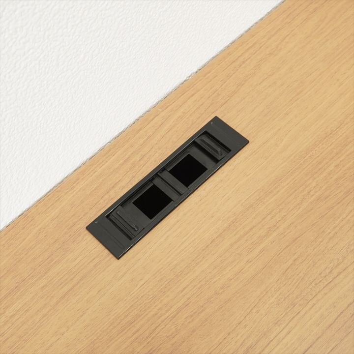 オカムラ インターアクトNT フラップテーブル 1560 幕板付 木目