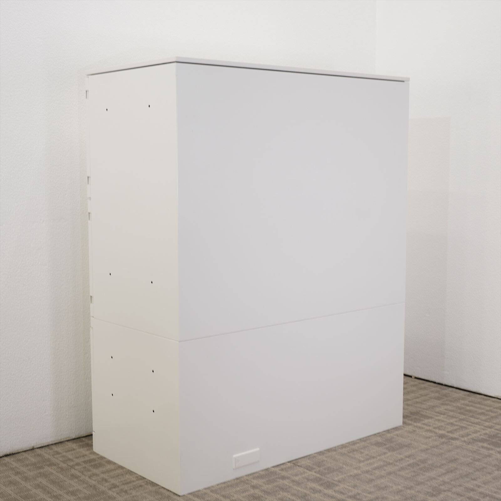 オカムラ ピクスライン ダイヤル式4人用モバイルロッカー+ダイヤル式ラテラル書庫 0945 H1125 天板付
