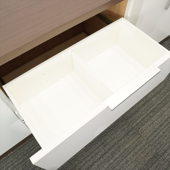 【自社便対応】木製サイドボード イトーキ インフューズ 3連 W2395