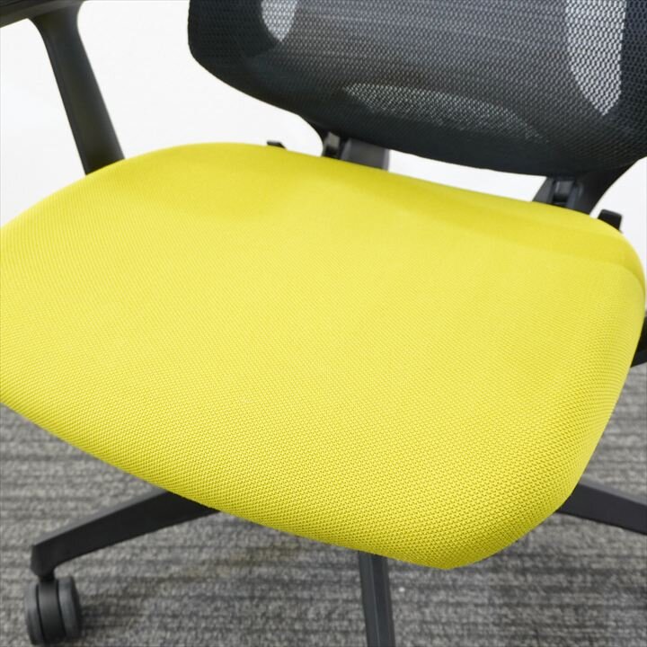 コクヨ デュオラ 固定肘 ハイバック グリーン ランバー付