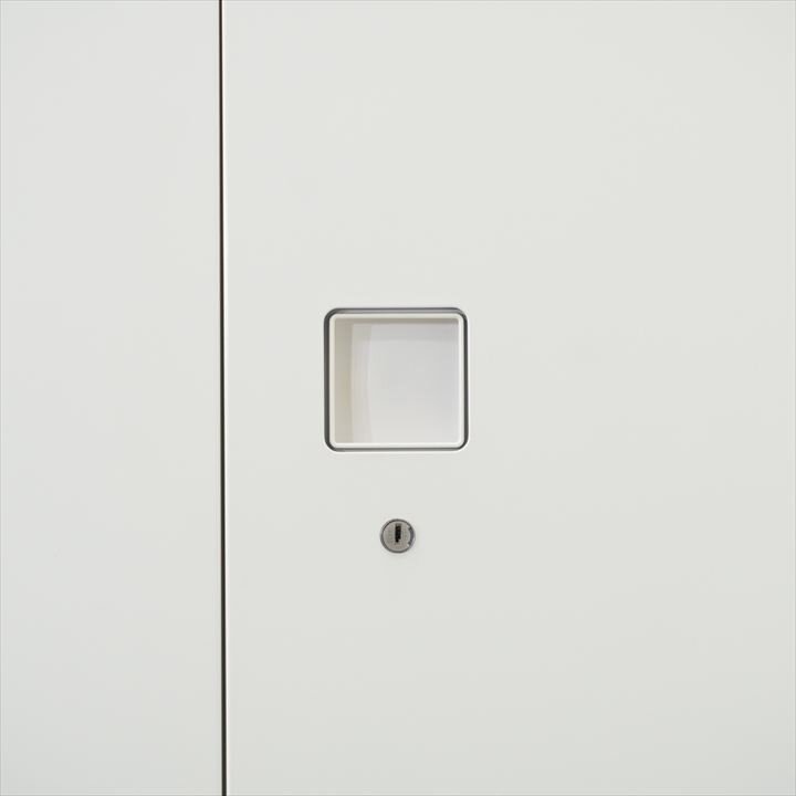 オカムラ レクトライン 両開き書庫 天板付 W900 D450 H1115