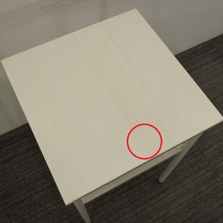 イトーキ オリゴテーブル 電話台 W450 D450 H720 アッシュドパインL／ホワイト