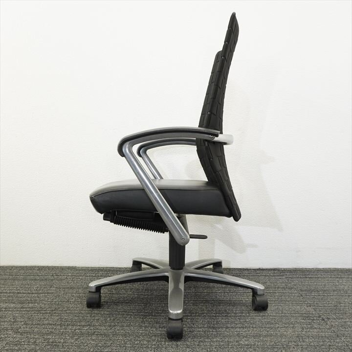 デイビス 肘付 ブラック (2)