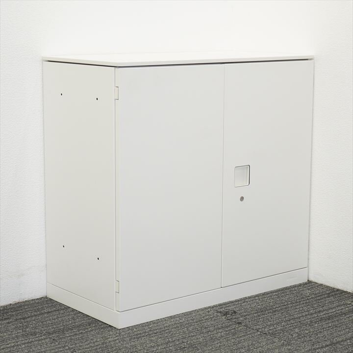 オカムラ レクトライン 両開き書庫 天板付 W800 D400 H775 ZA75色