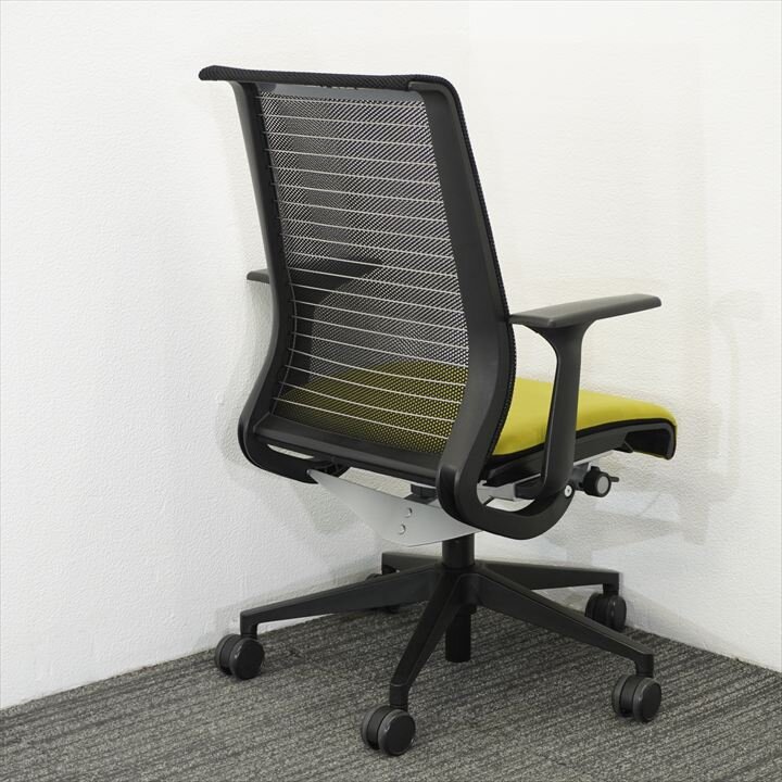 スチールケース シンク 固定肘 ライトグリーン/ブラック