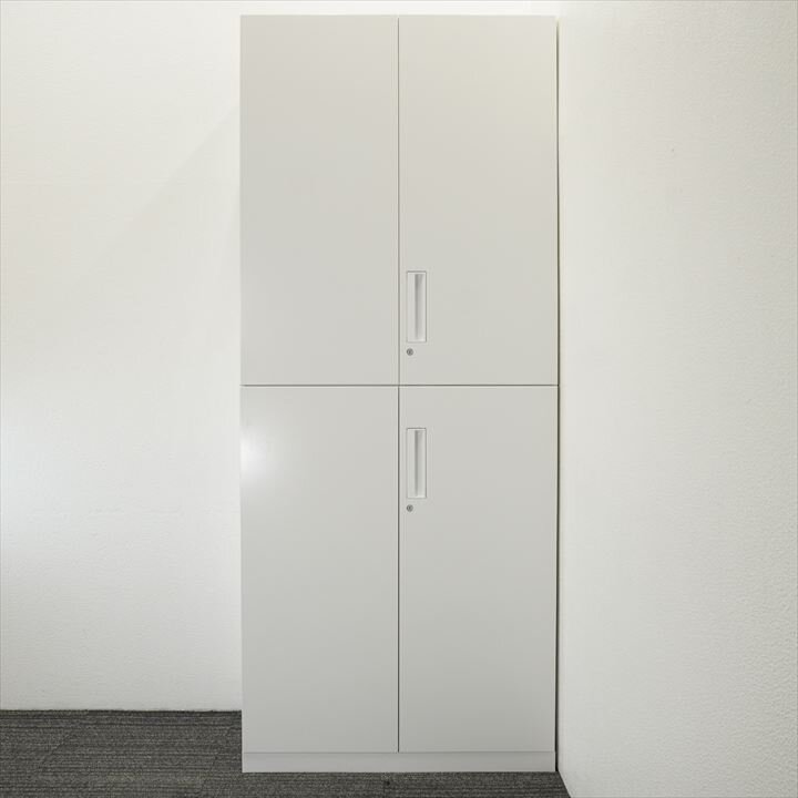 コクヨ エディア 両開き2段書庫 H2160 ホワイト