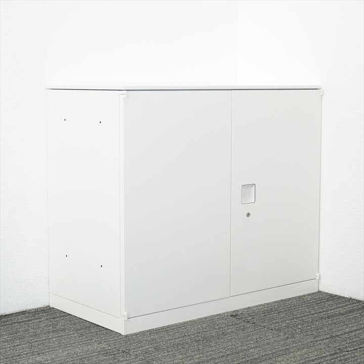 オカムラ レクトライン 両開き書庫 天板付 W900 D450 H775