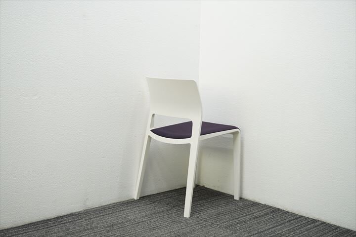 アルペール ジュノ ダイニングチェア パープル／ホワイト