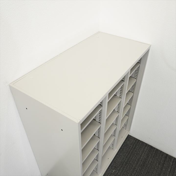 イトーキ シンライン オープン３列書庫 0945 H1100 WE色