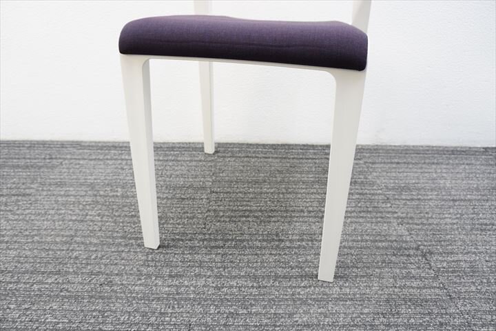 アルペール ジュノ ダイニングチェア パープル／ホワイト
