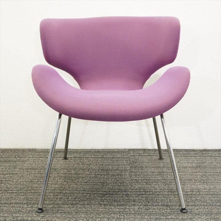 天童木工 カブトチェアー パープル 脚カバーブラック