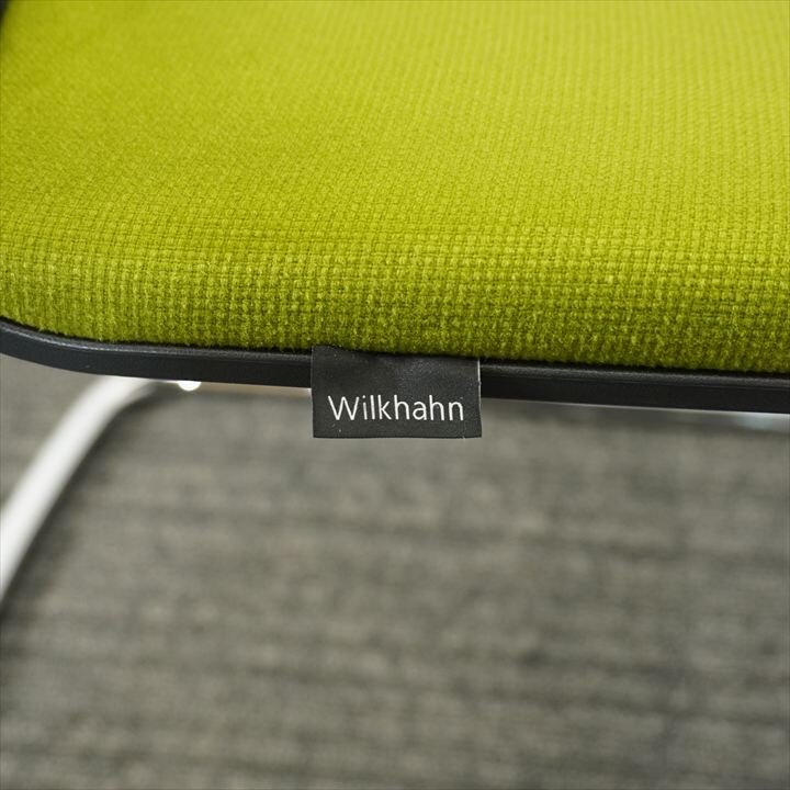 ウィルクハーン 180レンジネオス ミーティングチェアー グリーン/ブラック