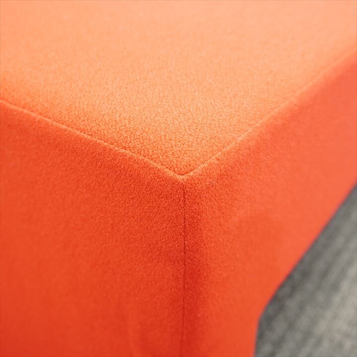 ベンチ レッド W1200 D500 H420