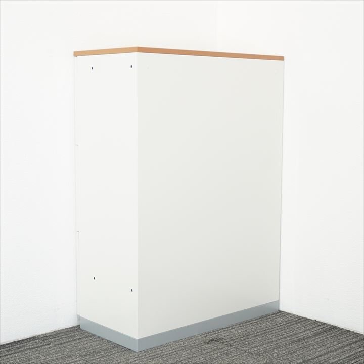 プラス Ｌ６ ３段ラテラル書庫 天板付 W800 D400 H1120