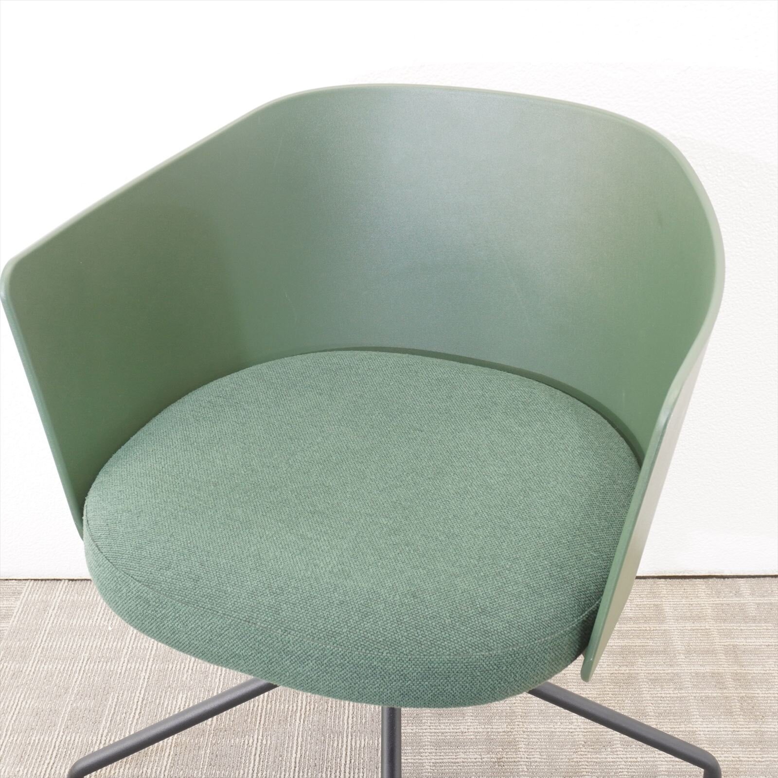 コクヨ コーデ ミーティングチェア ディープグリーン 3脚セット