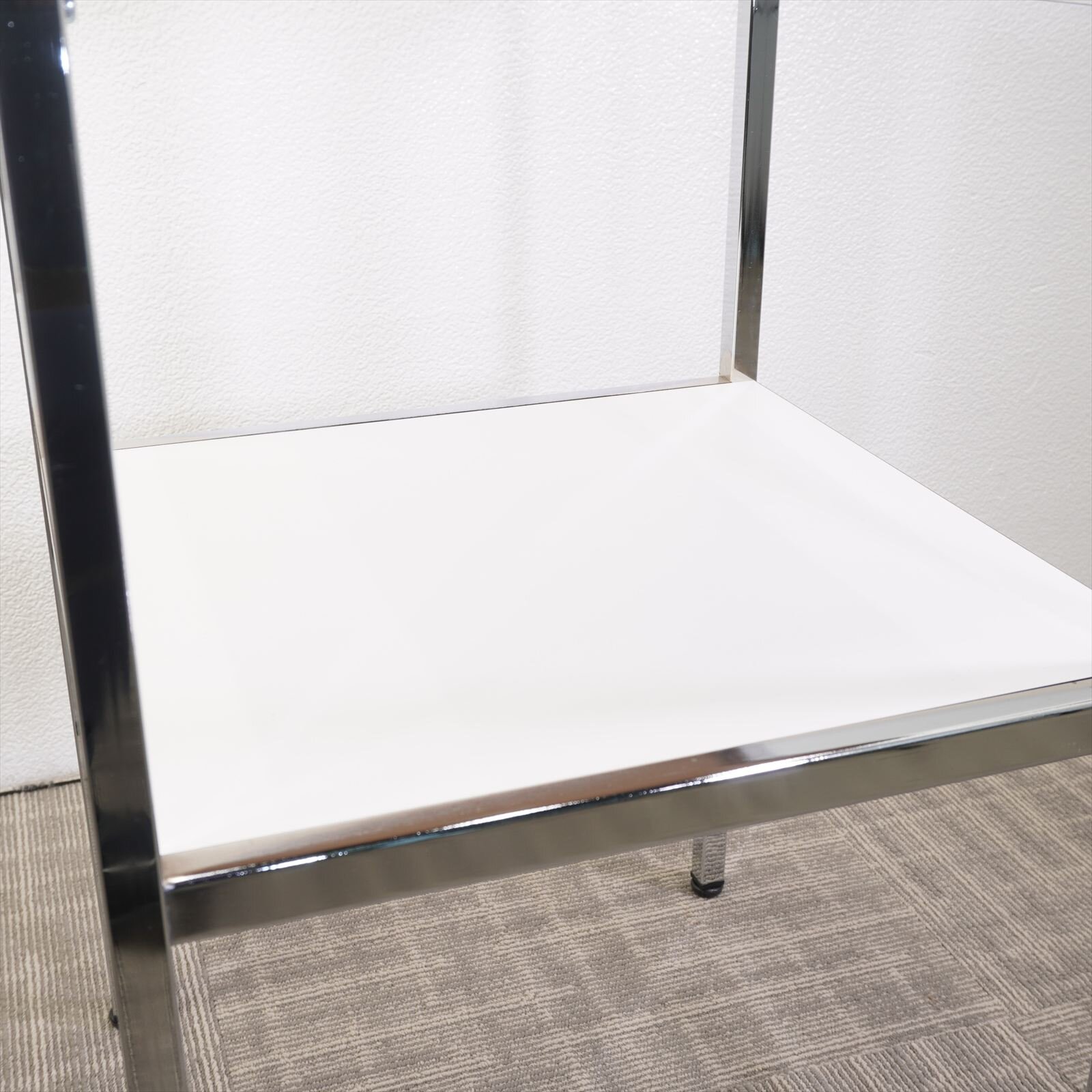 オカムラ 電話台 ホワイト W450 D450 H700