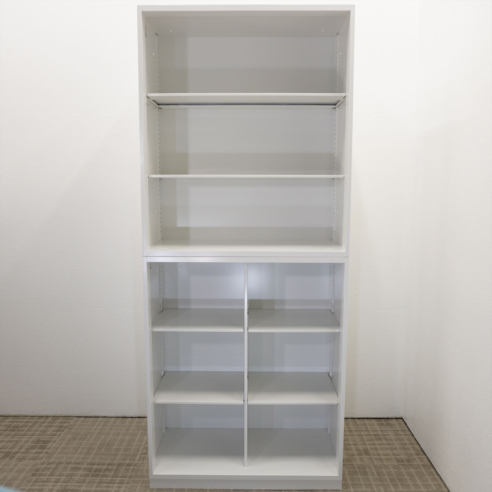 コクヨ エディア 2列オープン＋オープン書庫 W900 D450 H2150