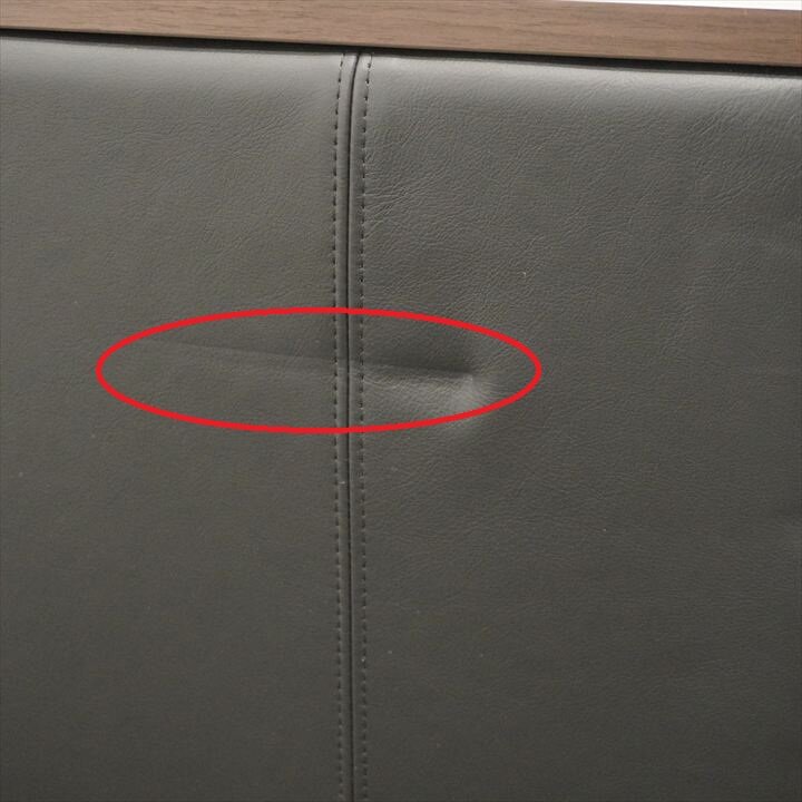 【2021年製】オカムラ S-99 2人用ソファ 革／プライズウッドダーク肘 W1500 D750 H750