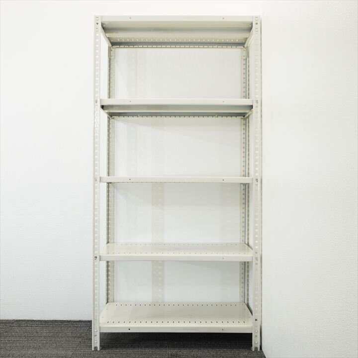 【自社便対応のみ】オカムラ 軽量棚 天地５段 150㎏/１段 W900 D450 H1800