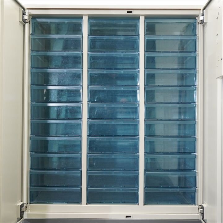 コクヨ エディア 扉付き書類整理庫 3列11段 深型トレー 天板付 H1130 ナチュラルグレー(F1色)