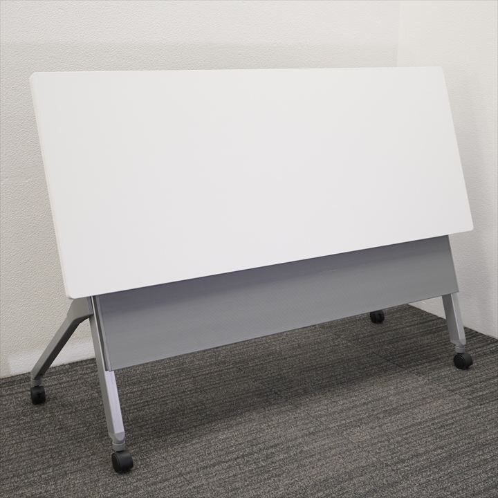 オカムラ フラプター フラップテーブル 1560 H720 ホワイト 特価品