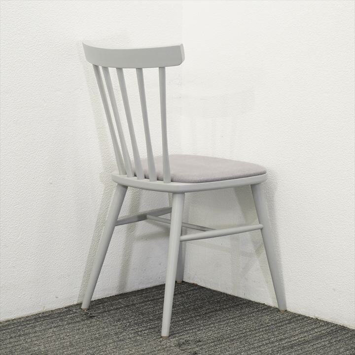 相合家具 イースティ 木製ダイニングチェア ライトグレー