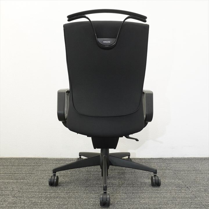 コクヨ プント 固定肘 ハイバック ハンガー付 ブラック