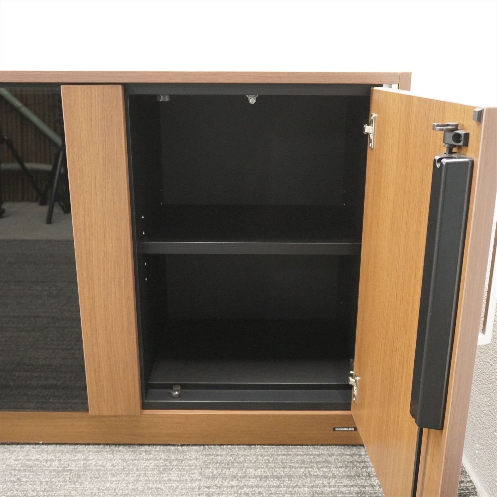 オカムラ EX-F300 木製サイドボード W1840 D450 H725