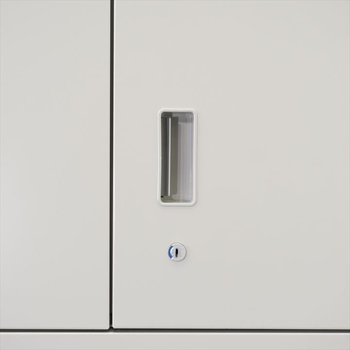 イトーキ シンライン ３枚引戸+両開き+両開き書庫 0945 H2140  WE色