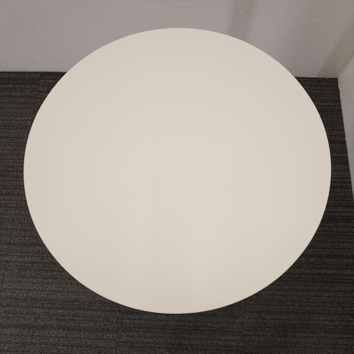 オカムラ 8177 丸テーブル Φ750 H720 ホワイト