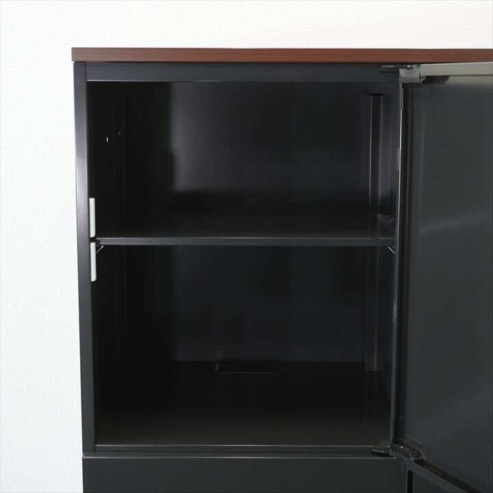 ウチダ エルレージ ダイヤル式4用モバイルロッカー 木天板付 H1120 ブラック