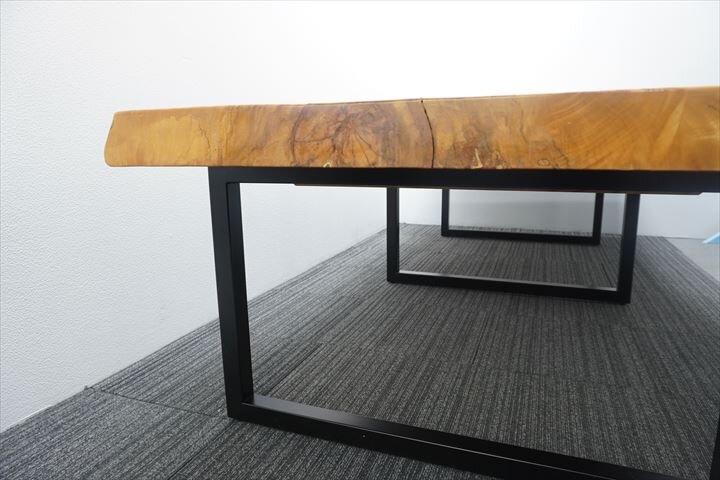 【自社便対応のみ】木製ダイニングテーブル W3200 D1020-1400 H710