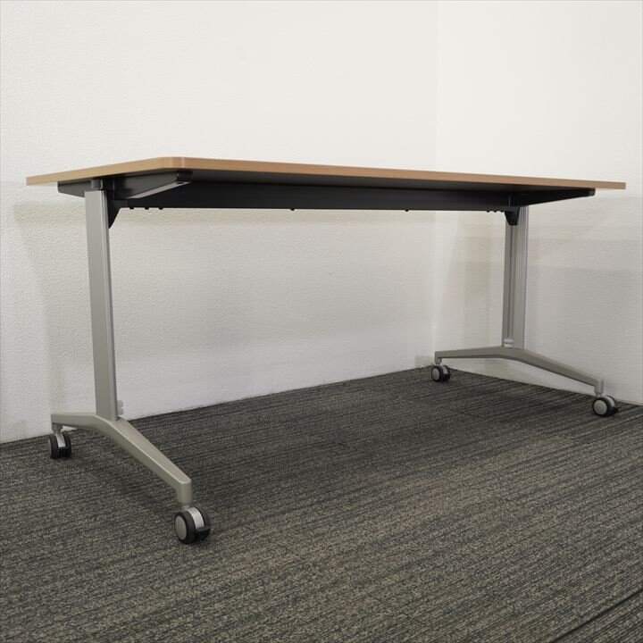 イトーキ DE ミーティングテーブル 1575 H700 キャスター脚 ファインウォールナットL 特価品