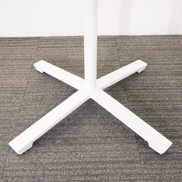 コクヨ ビエナ 丸ハイテーブル Φ900 H1000 ホワイトナチュラル