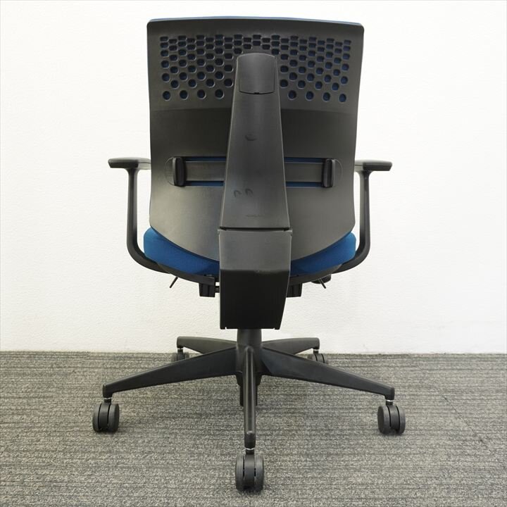 コクヨ ウィザード2 固定肘 プルシアンブルー