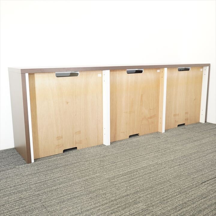 【自社便対応】木製サイドボード イトーキ インフューズ 3連 W2395